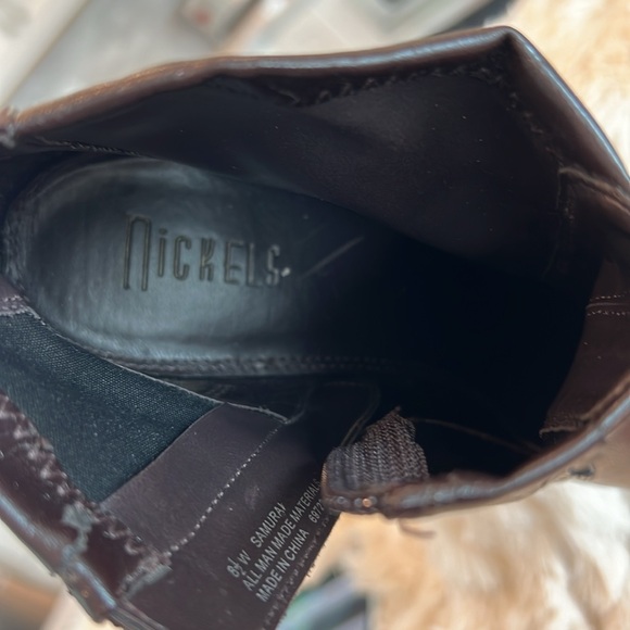 Nickels Women’s Espresso Brown Boots 8 1/2 Wide - Picture 11 of 16